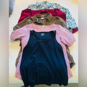 Chico’s Collection of five 5️⃣ Colorful Women's Tops - Sz 1